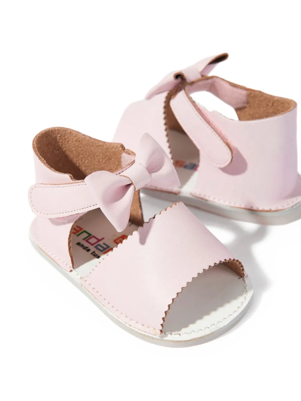ANDANINES bow-detail sandals Pink