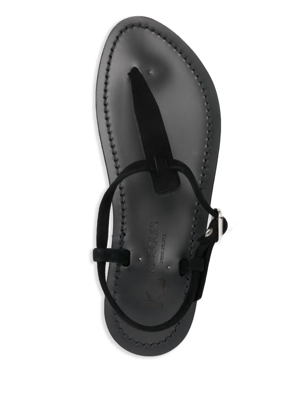 K. Jacques Picon flat sandals Black