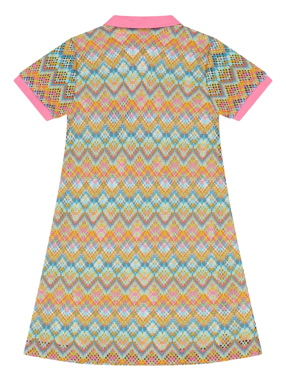 Aigner Kids Jurk met polokraag en patroon Roze