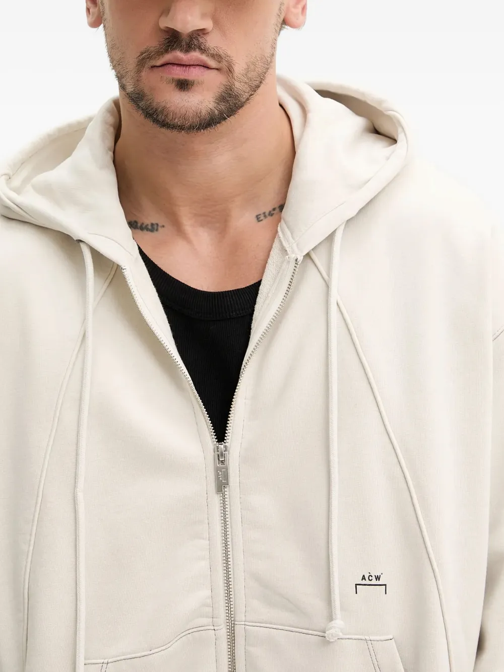 A-COLD-WALL* Millbank hoodie met rits Beige