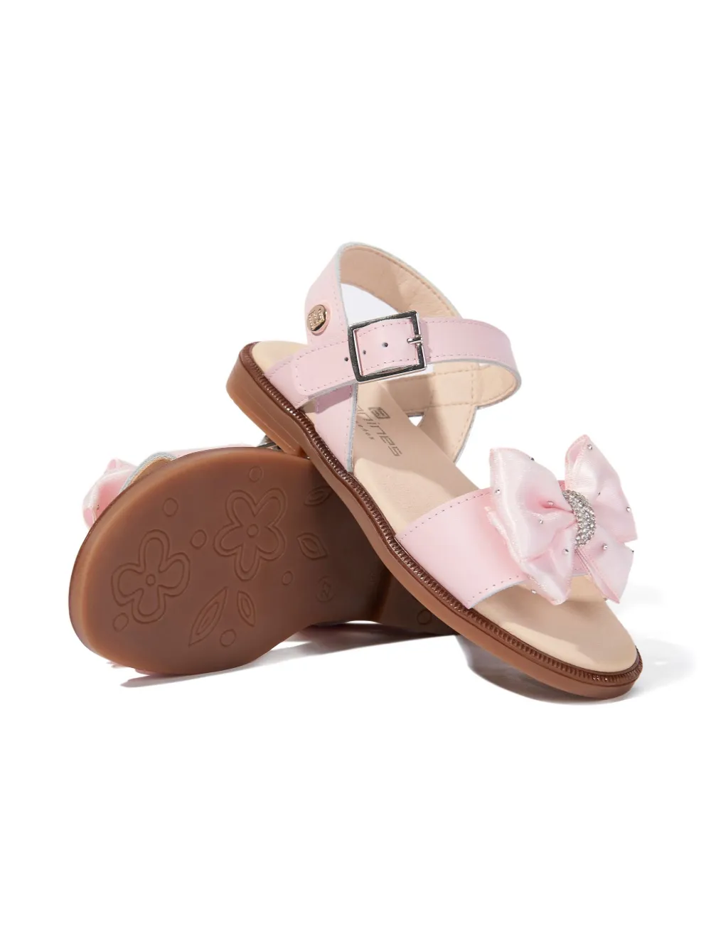 ANDANINES bow-embellished sandals Pink