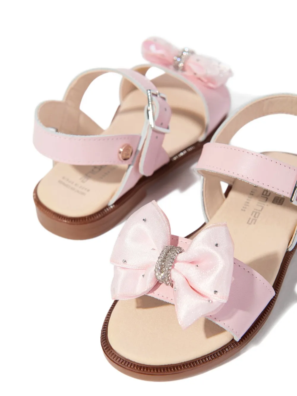 ANDANINES bow-embellished sandals Pink