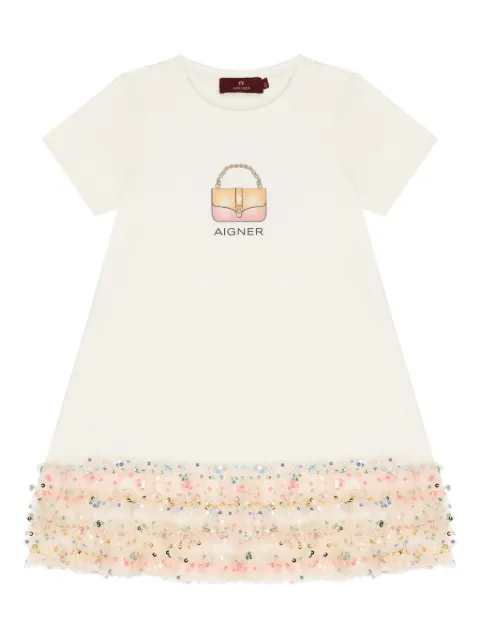 Aigner Kids sequin-detailing dress