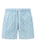 FEDELI Kids star-print swim shorts - Blue