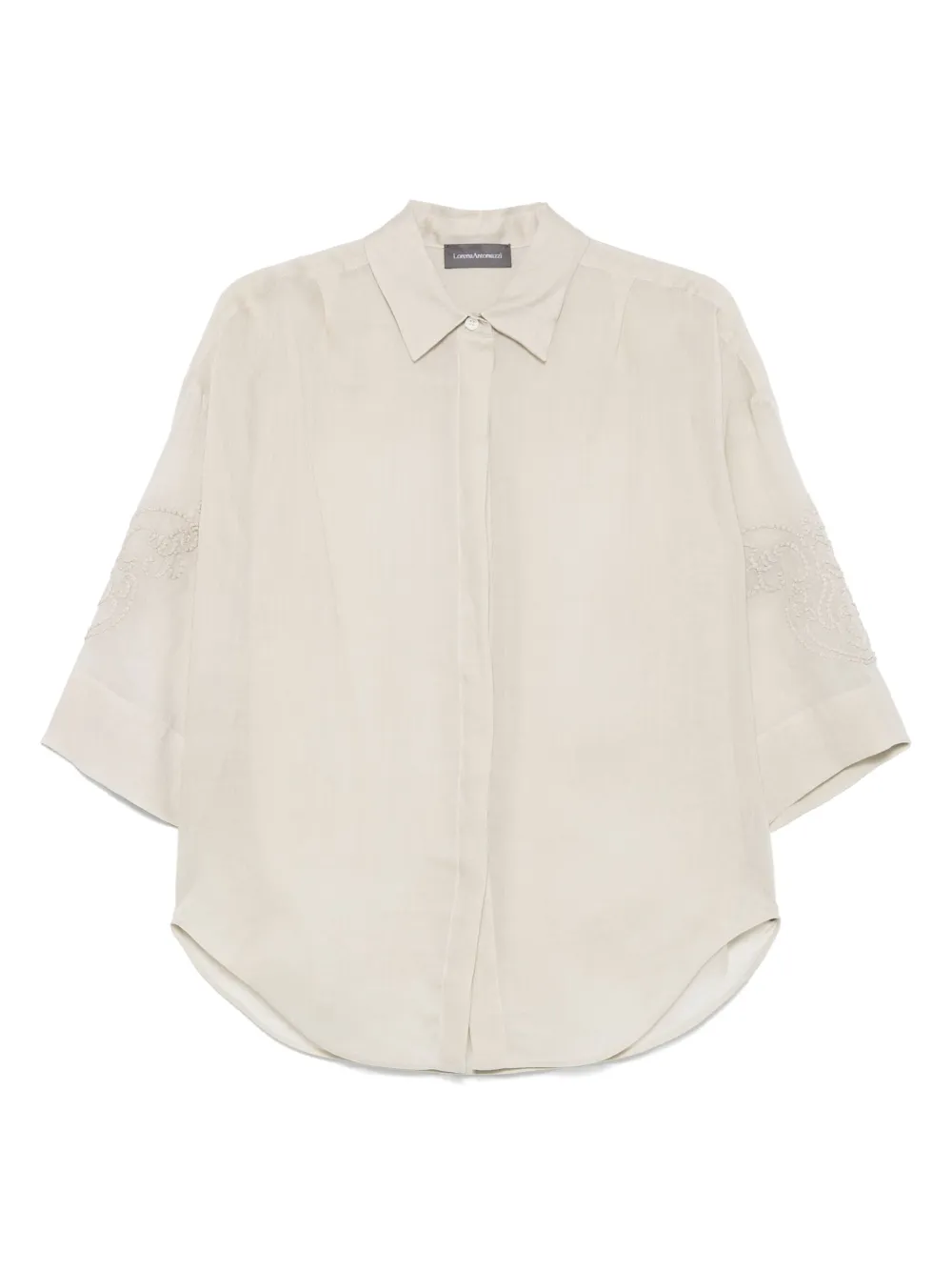 Lorena Antoniazzi embroidered shirt | Neutrals | Image 1