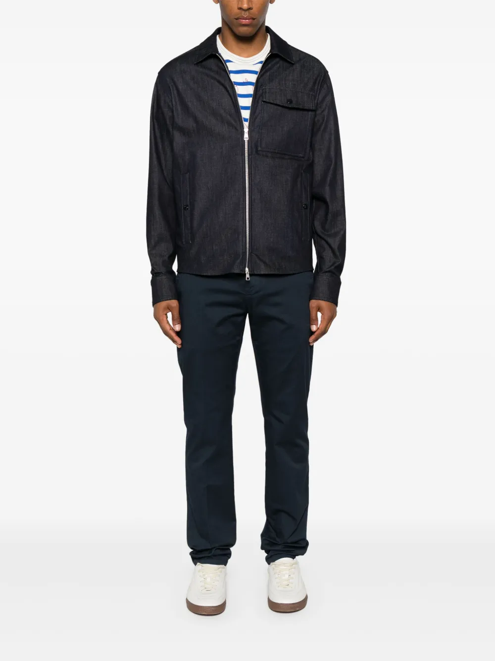 DONDUP cotton trousers - Blauw