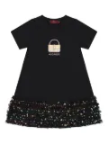 Aigner Kids sequin-detailing dress - Black