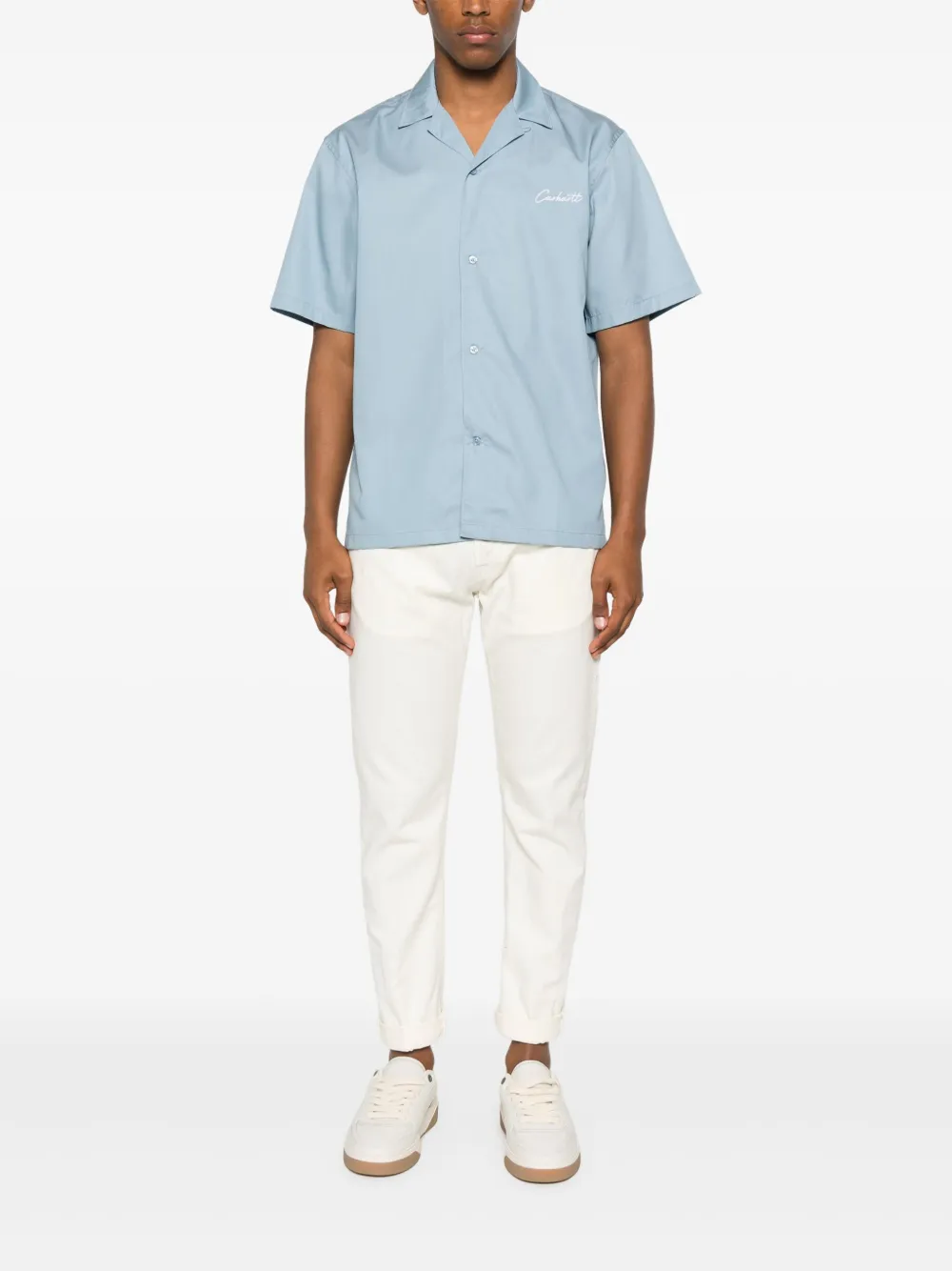 DONDUP logo-print jeans - Wit