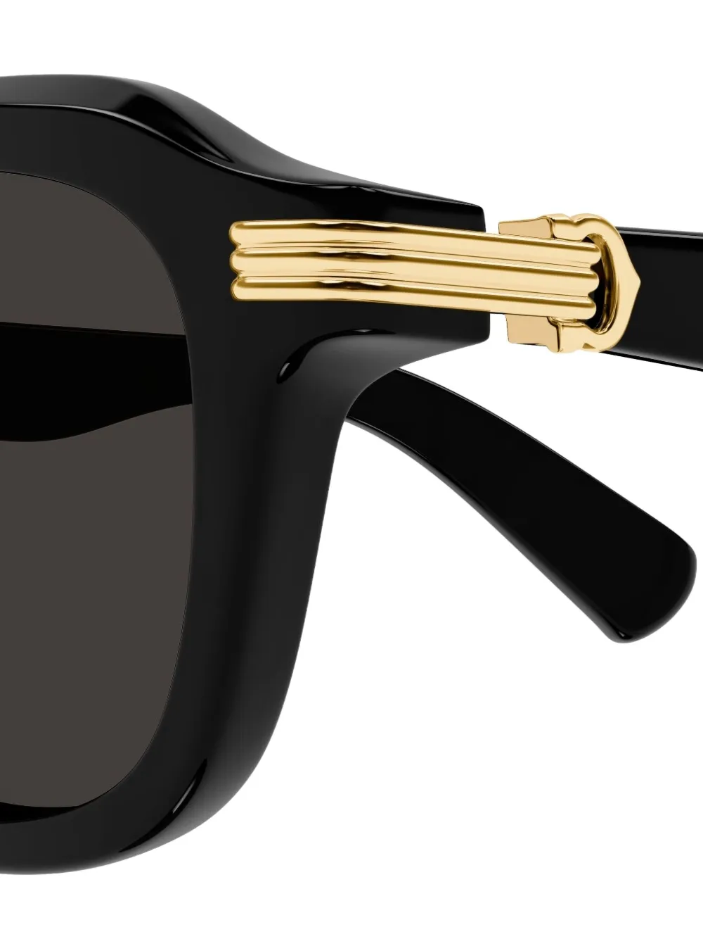 Cartier Eyewear Zonnebril met vierkant montuur Zwart