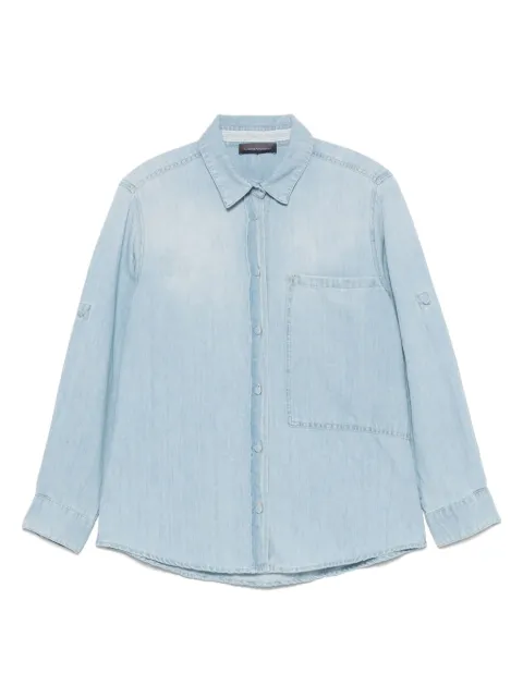 Lorena Antoniazzi camisa de mezclilla