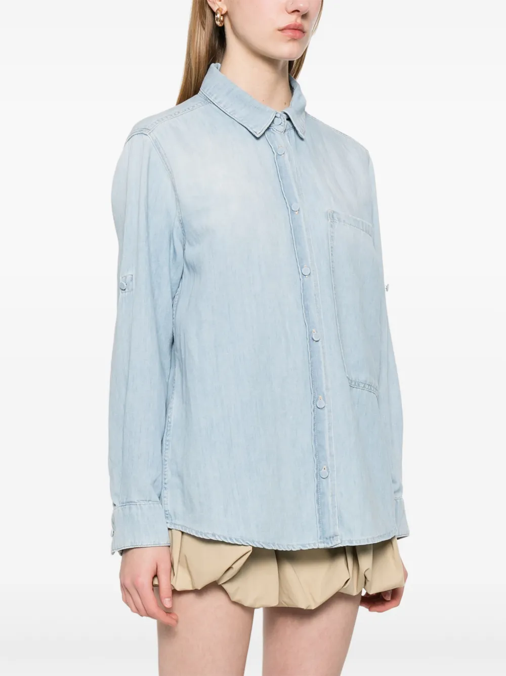 Lorena Antoniazzi Denim blouse Blauw