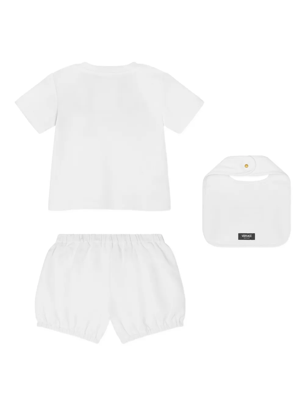 Versace Kids Shorts met logoprint Wit