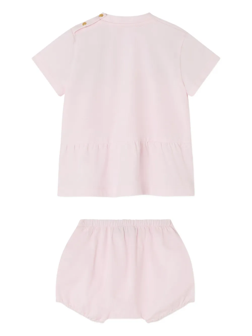 Versace Kids logo-print T-shirt dress - Roze
