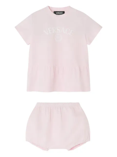 Versace Kids vestido estilo camiseta con logo