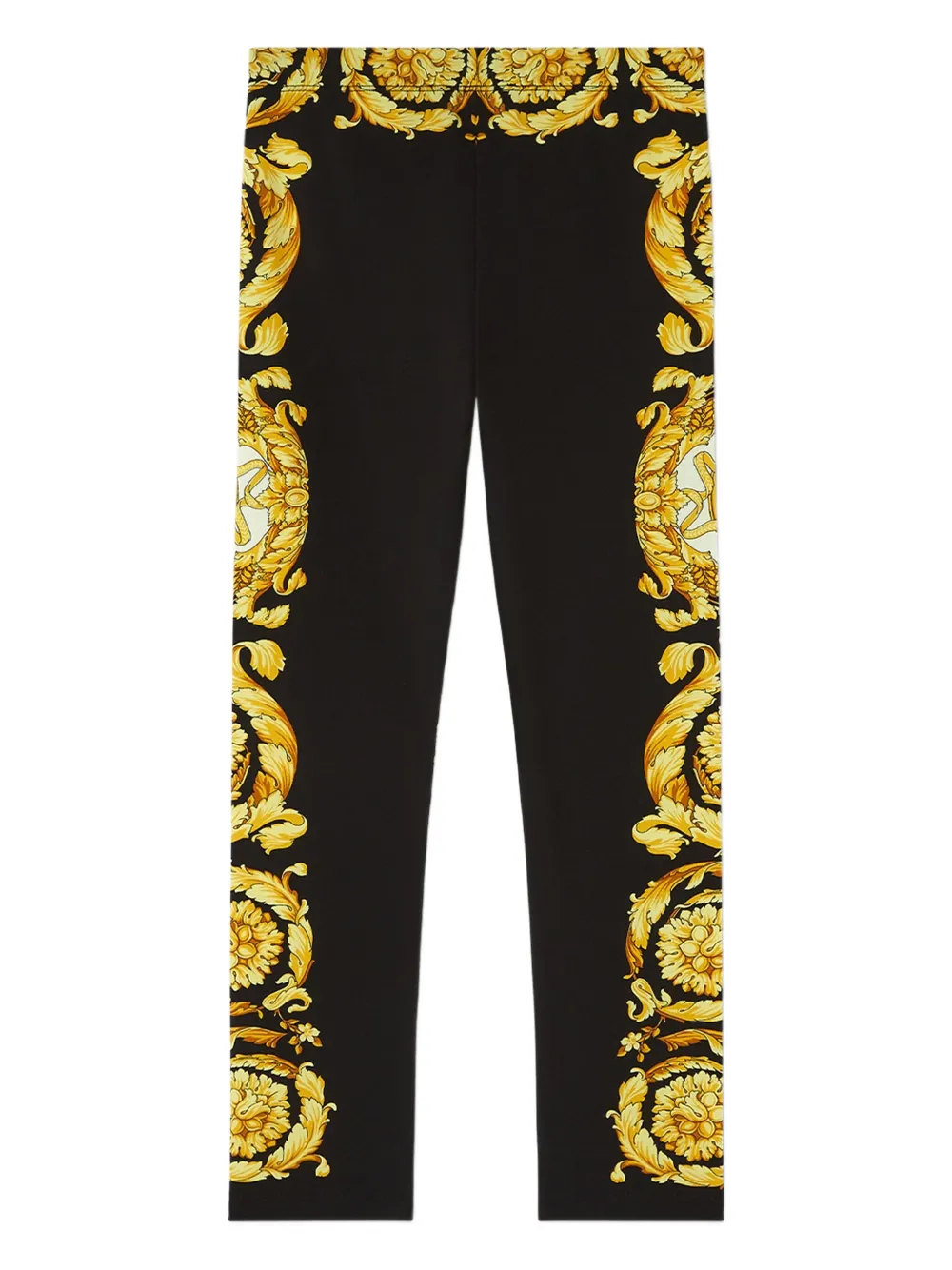 Versace Kids baroque-print leggings | Black | Image 1