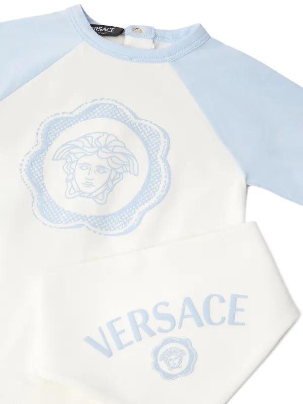 Versace Kids Set Neonato Con Stampa Medusa Blu FARFETCH IT