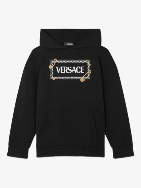 Versace Kids logo-print hoodie