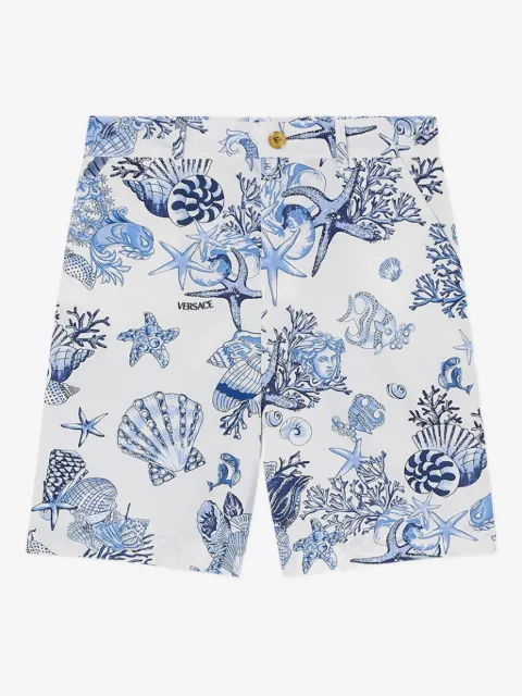 Versace Kids Underwater Barocco shorts