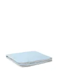 Versace Kids logo-embellished cotton blanket - Blue