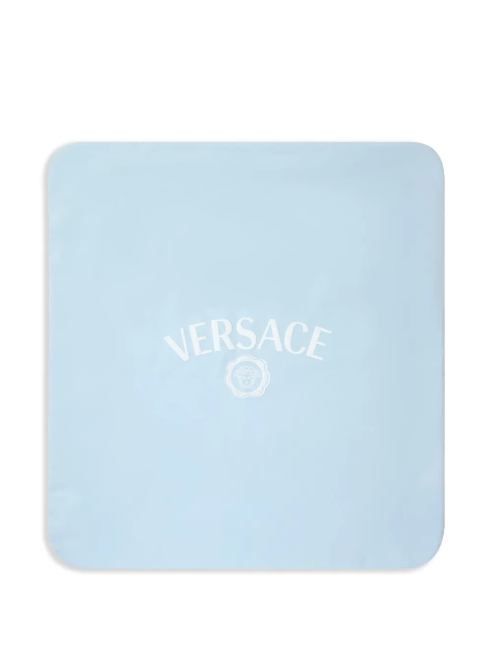 Versace Kids Coperta in cotone con decorazione logo | Image 2