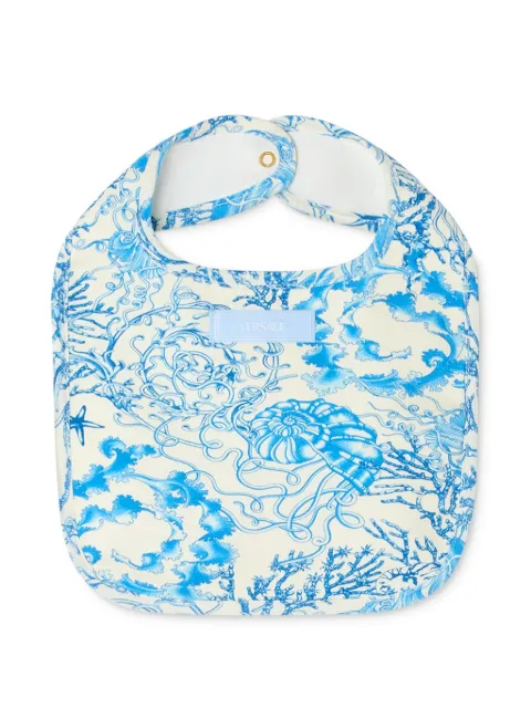 Versace Kids babero Underwater Barocco
