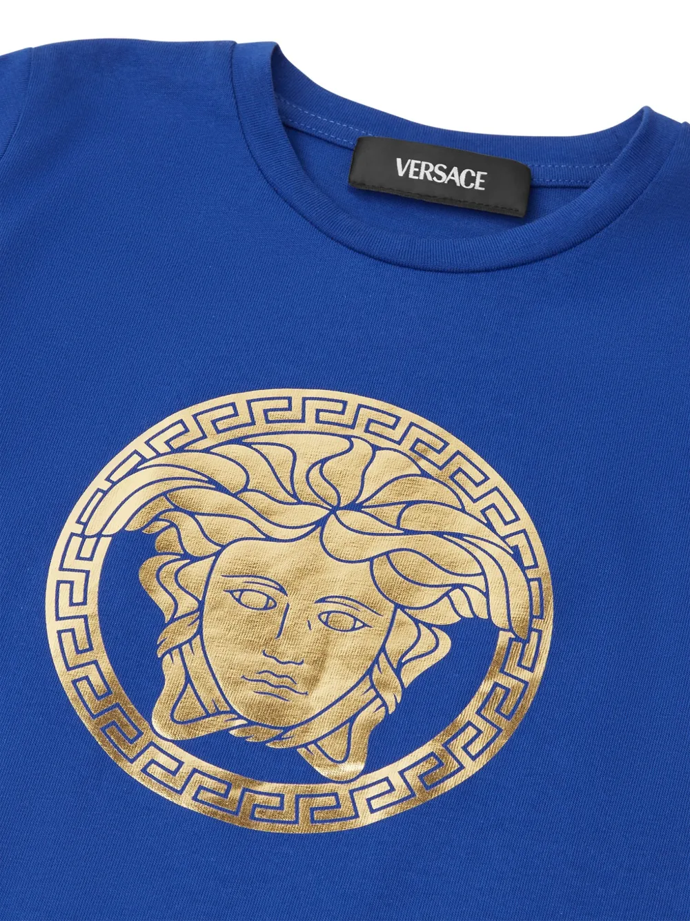 Versace Medusa-logo T-shirt In Blue