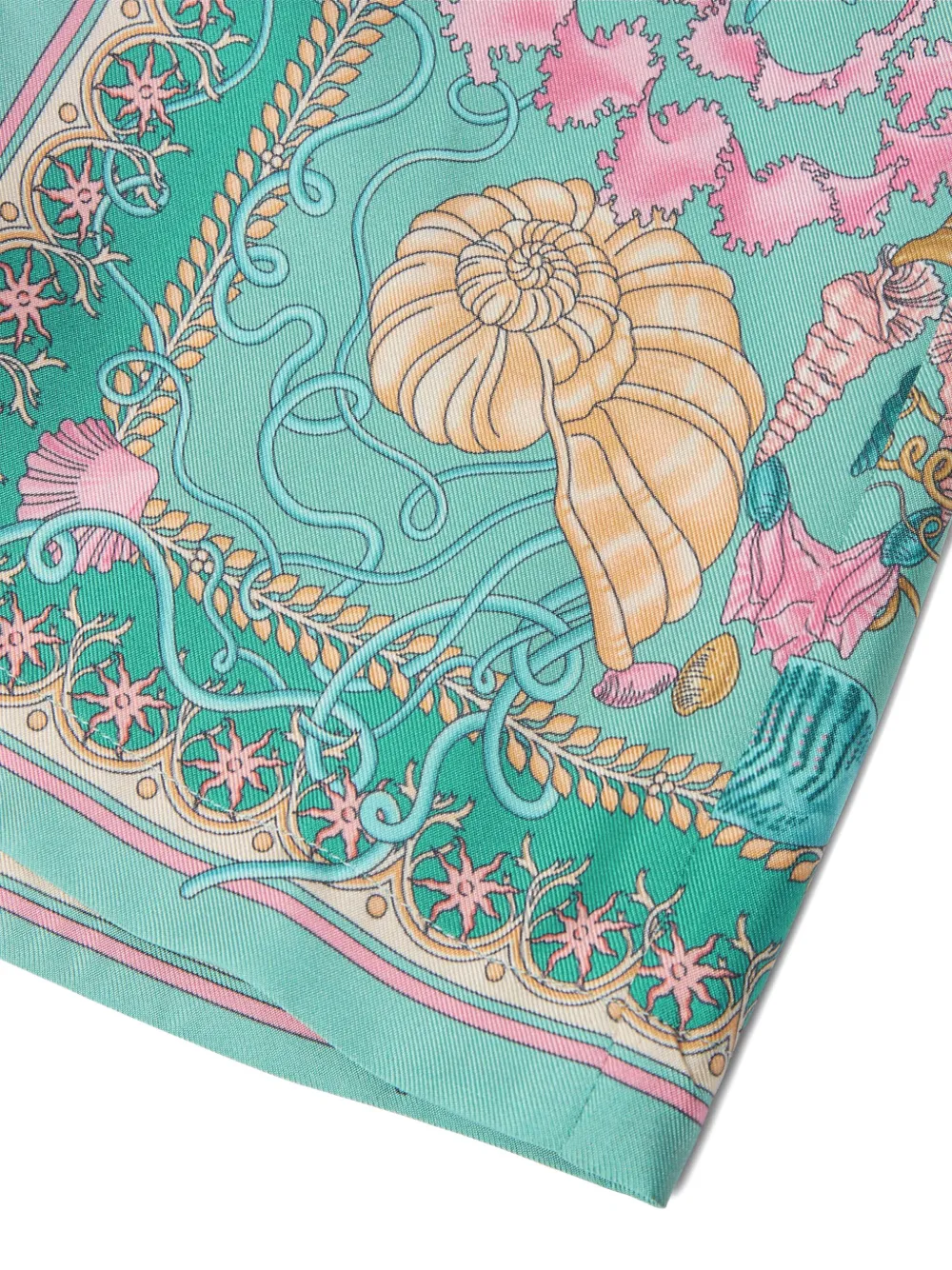 Versace Kids Underwater Barocco shorts Groen