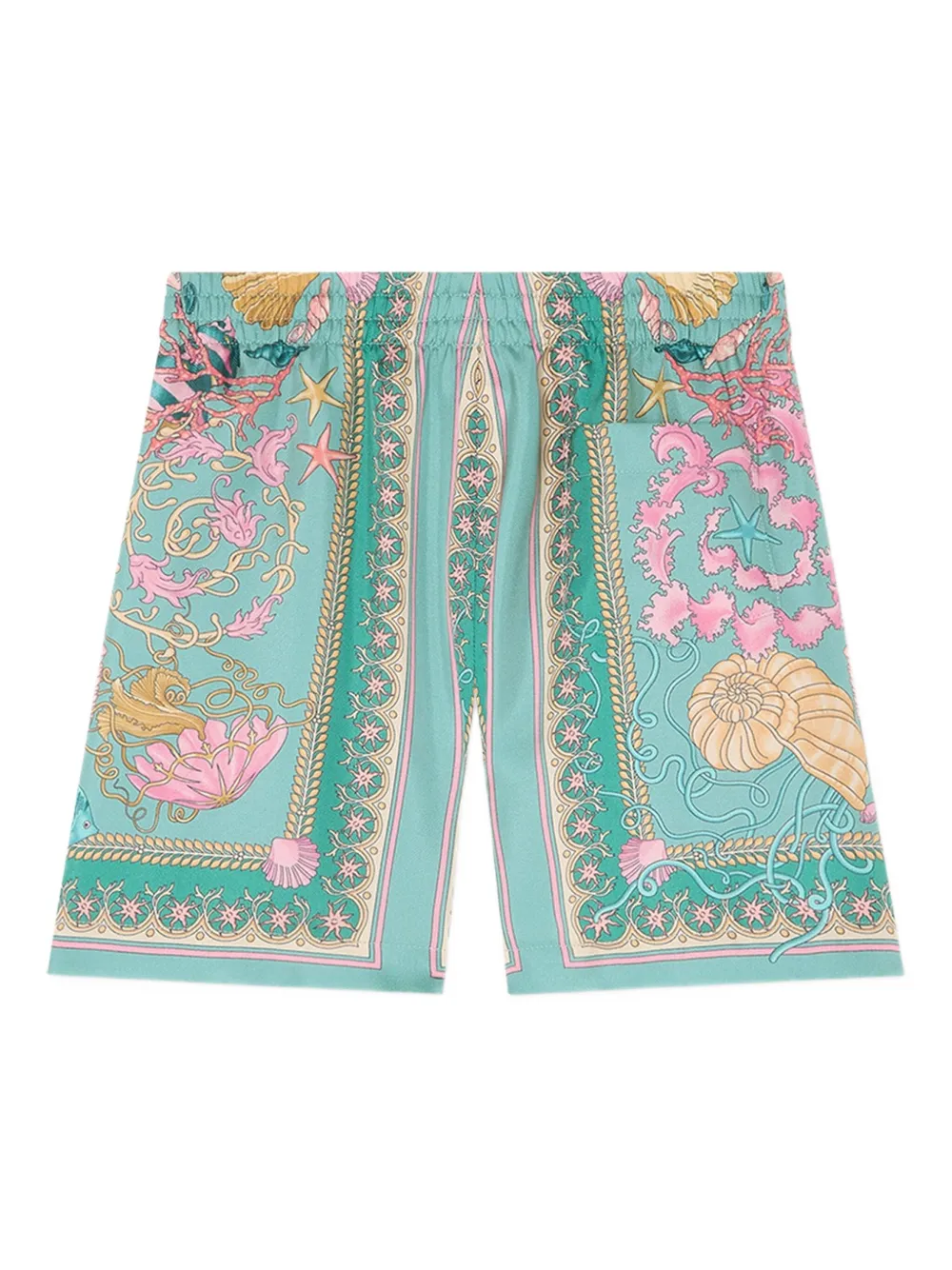 Versace Kids Underwater Barocco shorts - Groen
