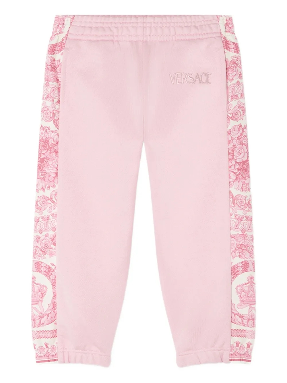 Versace Kids panelled print joggers Roze