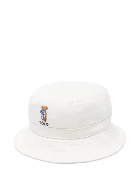 POLO RALPH LAUREN KIDS gorro de pescador con motivo Polo Bear