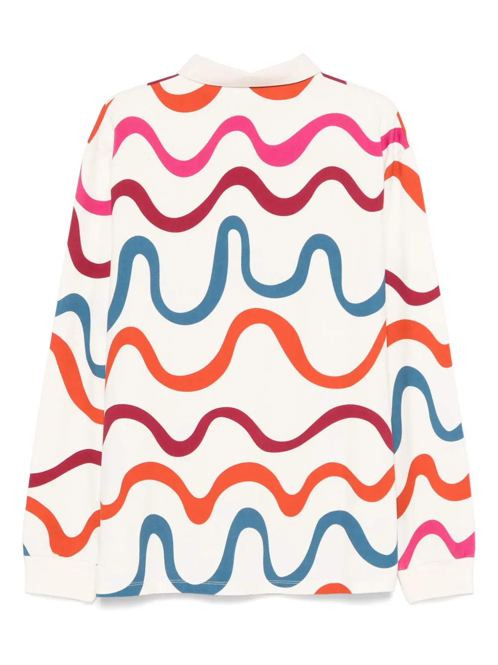 BY PARRA Poloshirt met abstracte print - Beige