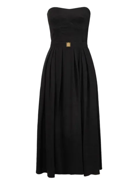 Elisabetta Franchi strapless pleated dress