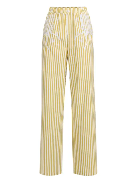 Elisabetta Franchi pantalones de popelina bordados
