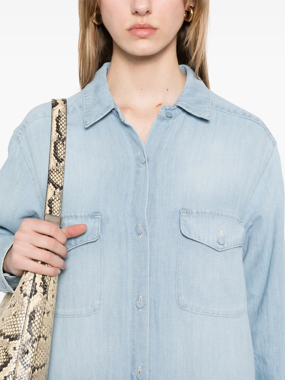 Lorena Antoniazzi Denim maxi-jurk Blauw