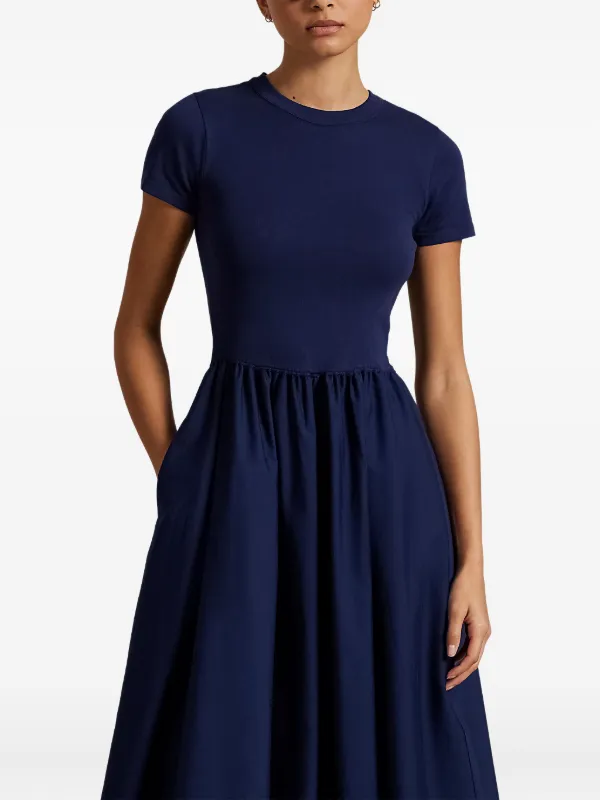 Polo Ralph Lauren プリーツ マキシドレス | ブルー | FARFETCH JP