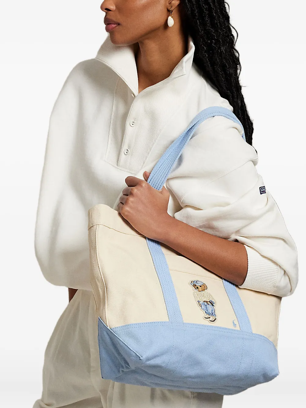 Polo Ralph Lauren Katoenen shopper Beige