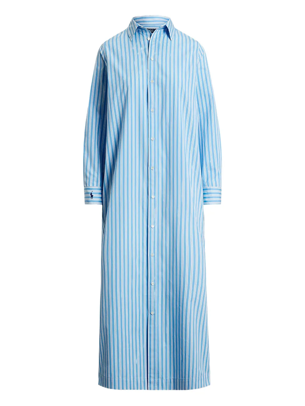 Polo Ralph Lauren Gestreepte blousejurk Blauw