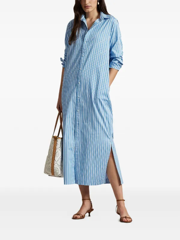 polo ralph lauren striped t shirt dress Polo Ralph Lauren Striped Shirt Dress | Blue
