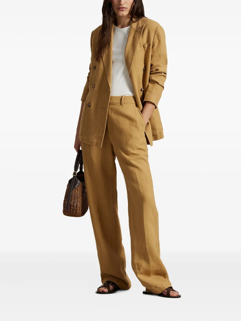 Polo Ralph Lauren Linnen broek Beige
