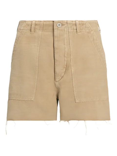 Polo Ralph Lauren شورت بتصميم ممزق وخصر عالي