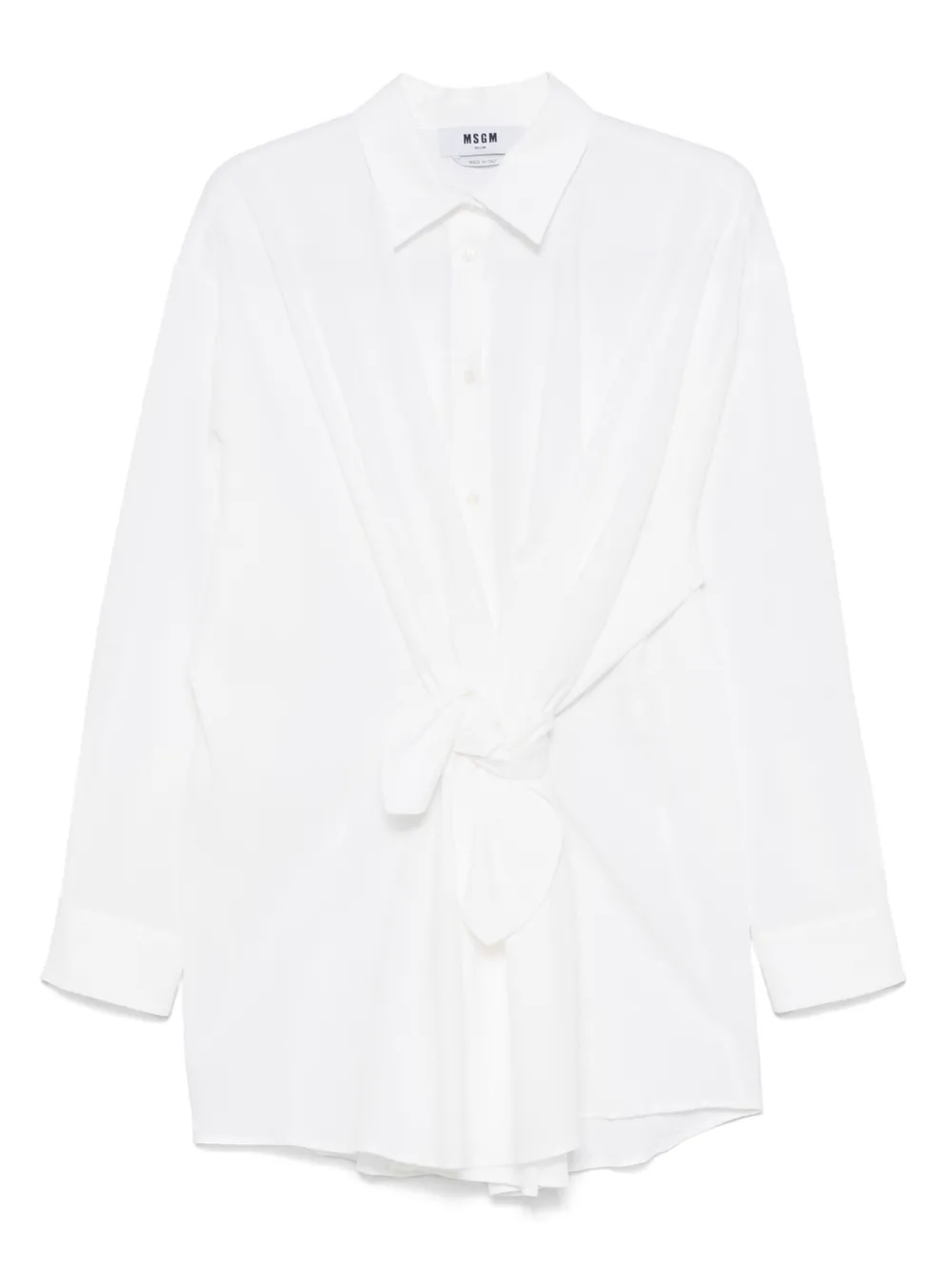 MSGM robe courte à design noué | blanc | Image 1
