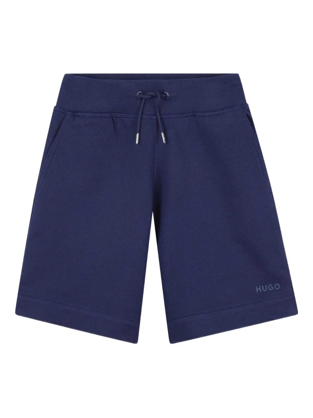 HUGO KIDS elastic-waistband logo shorts | Blue | Image 1