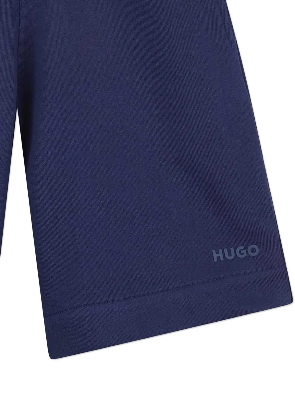 HUGO KIDS Shorts met elastische tailleband en logo Blauw