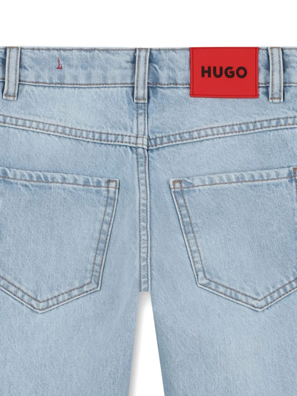 HUGO KIDS logo-label cuffed jeans | Teen Boy Clothing | Image 2