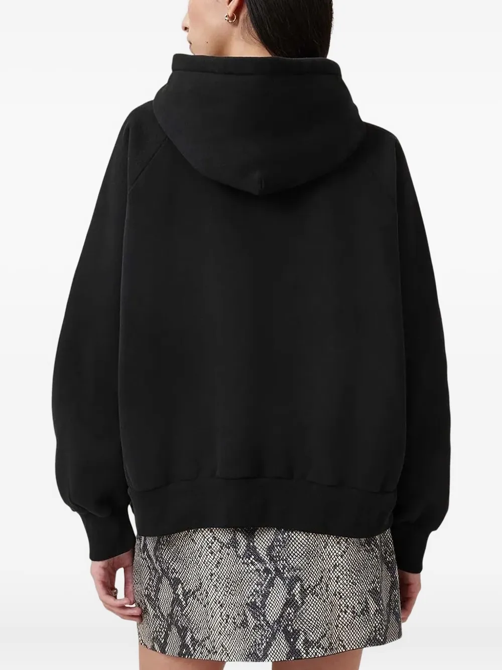 AllSaints Hoodie met wolfprint - Zwart