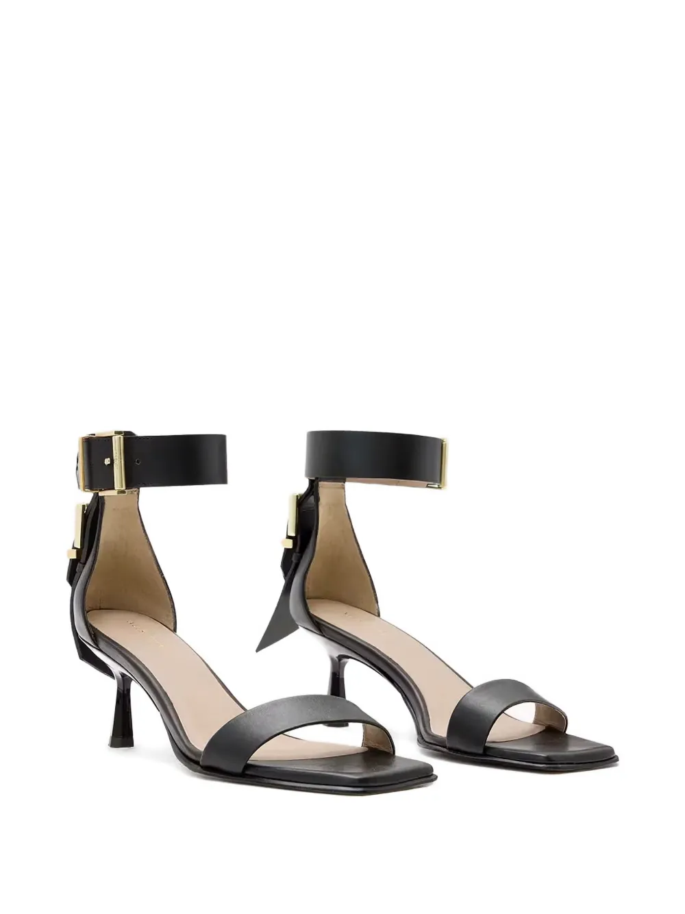 AllSaints Pema leren pumps Zwart
