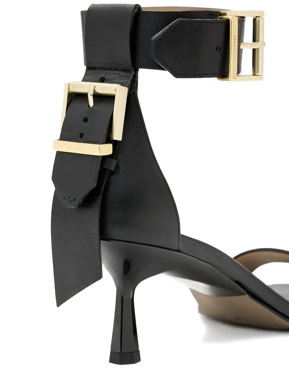 AllSaints Pema leren pumps Zwart