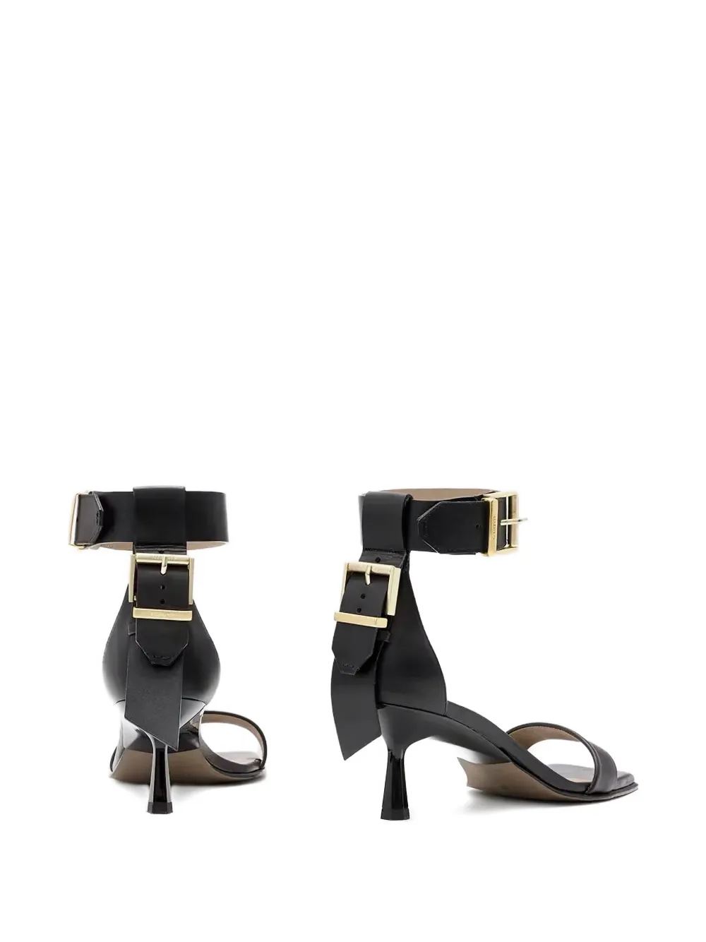 AllSaints Pema leren pumps Zwart