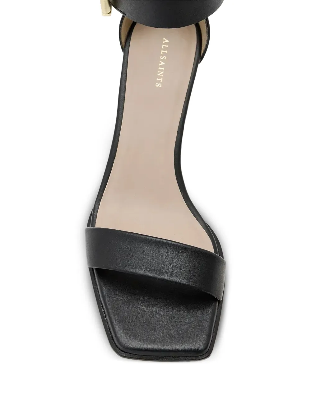AllSaints Pema leren pumps Zwart