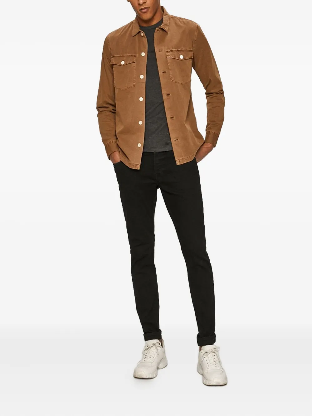 AllSaints Jeans met patch - Zwart